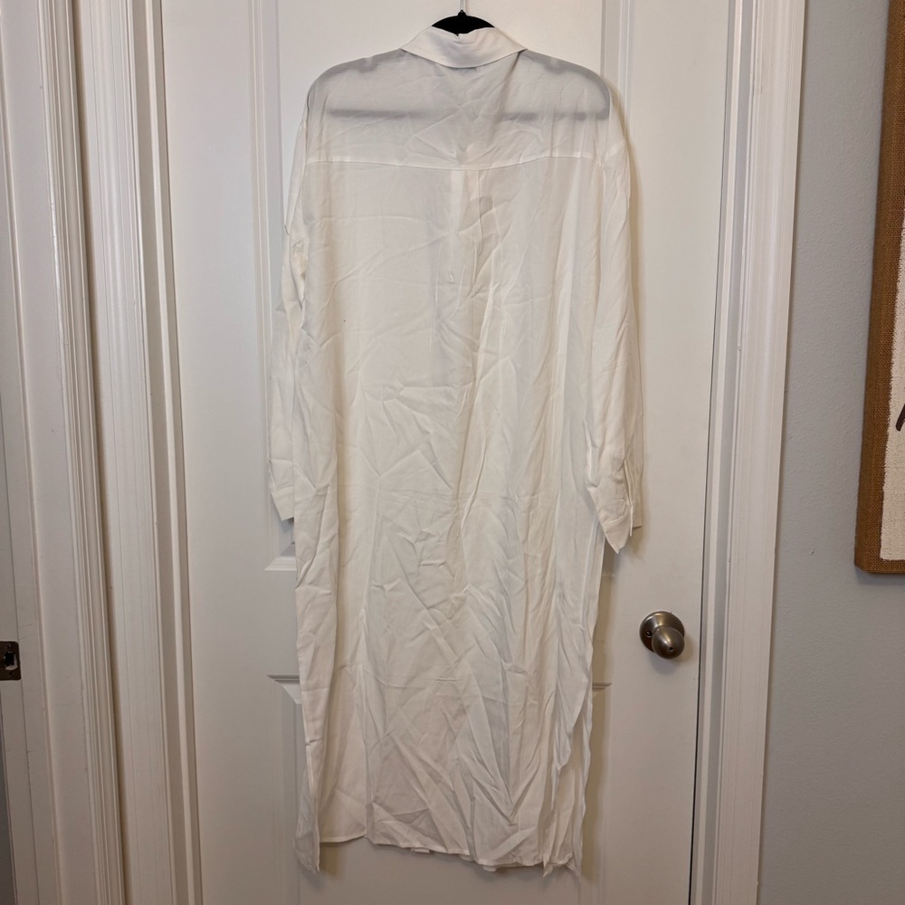 Sadie & Sage Classic White Shirt Dress - Picture 4 of 4